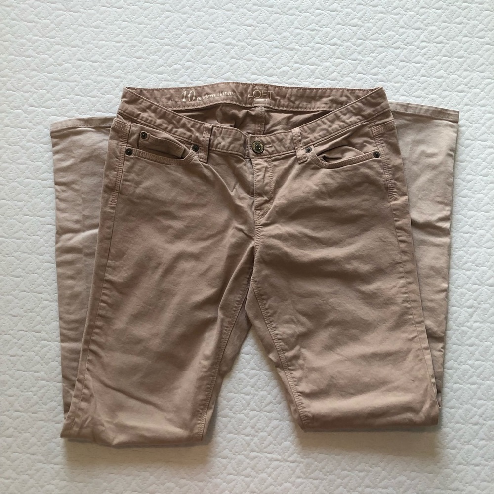 Ann Taylor Loft Modern Skinny Khaki Pants